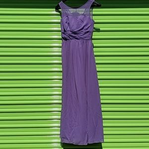 Stunning Alfred Angelo purple formal bridesmaid